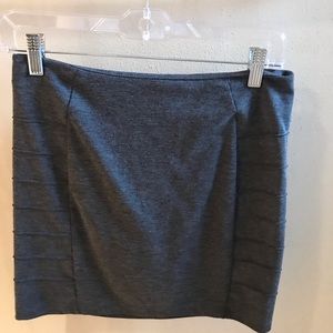 Gray mini skirt